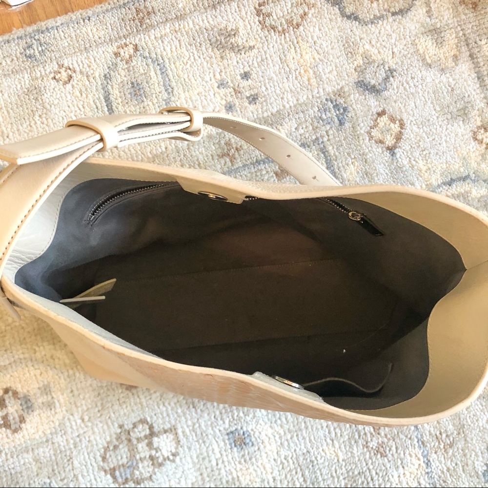 Vince Python Embossed Leather Hobo - Euc - image 7